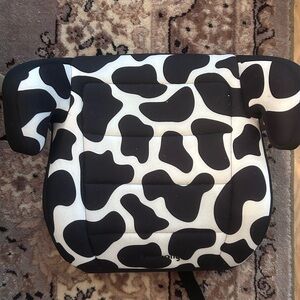 Cow Print Car Booster Seat